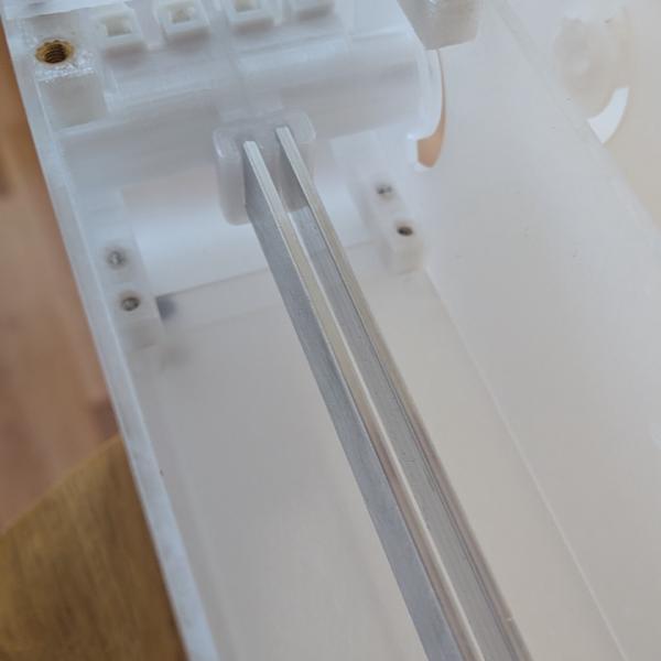 I used 2 strips of aluminium to glue the LEDs on and have better heat dispersion.