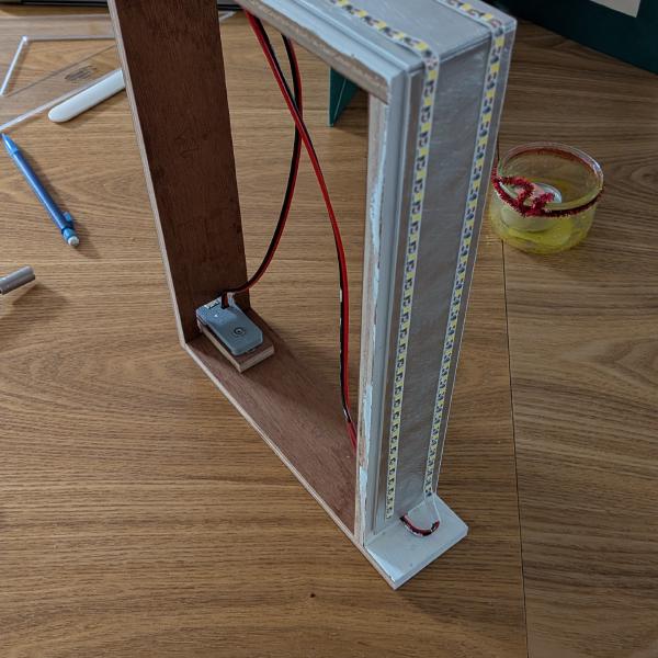 The 2 strips of LEDs